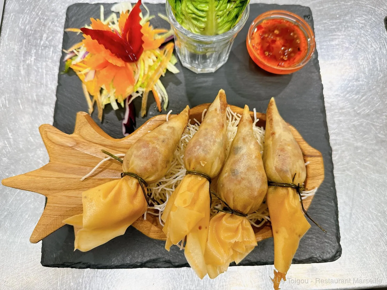 Bouchées thaïlandaises et samosas faits maison au Toigou Mazargues